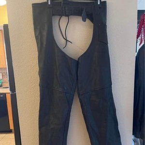 Arizona Biker Leathers - Leather Chaps Adjustable Large